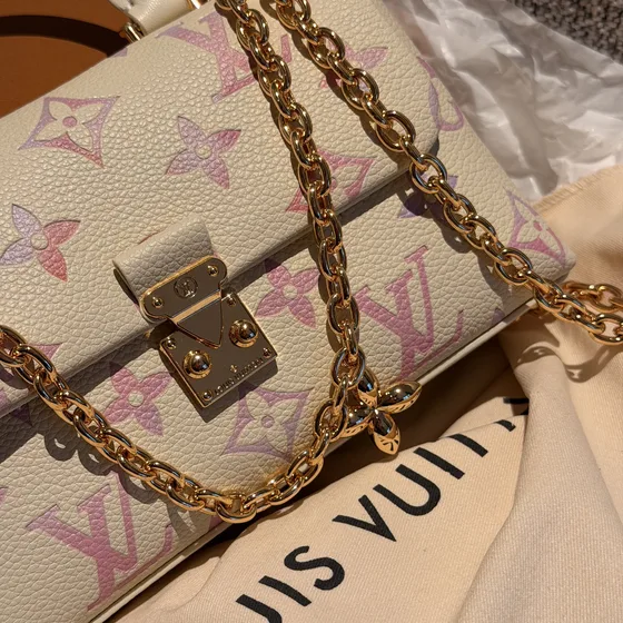 MCM Nano Madeleine Crème/Roze Gradient Monogram Bovenhandgreep