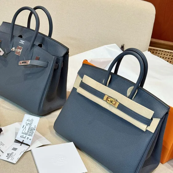 Hermes Birkin Dark أزرق Top Handle