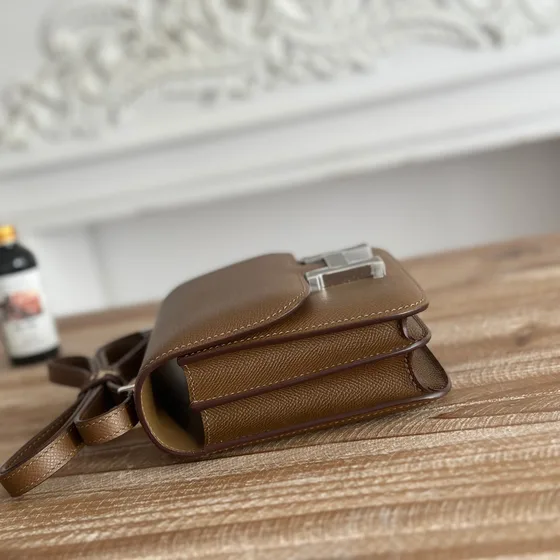 Hermes Constance Braun Crossbody