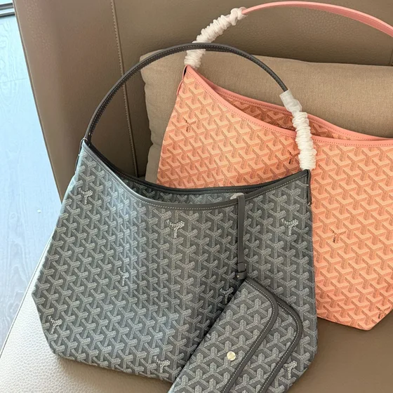 Goyard Boheme Hobo Gray,Peach Hobo