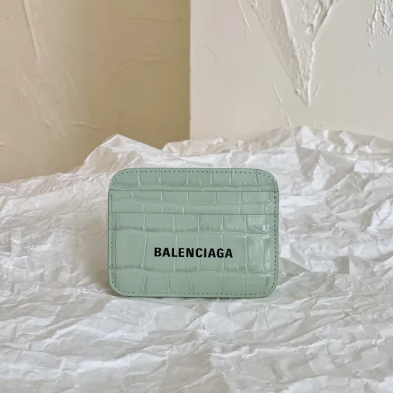 Balenciaga Cash Card Holder Light Green Card Holder