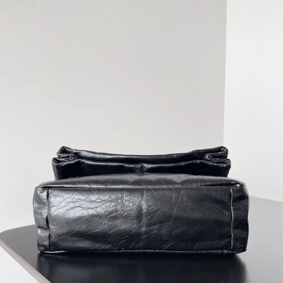 Balenciaga Monaco Medium Chain Bag Sort Skuldertaske
