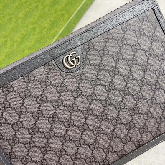 Gucci Gg Marmont Pouch Black Clutch