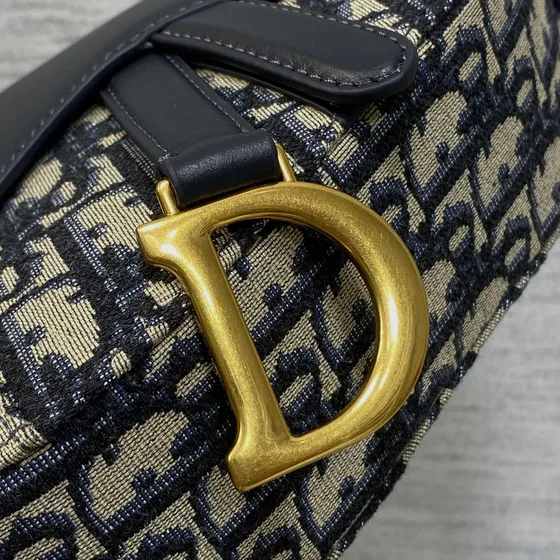 Dior Saddle Bag Navy Blue Shoulder Bag