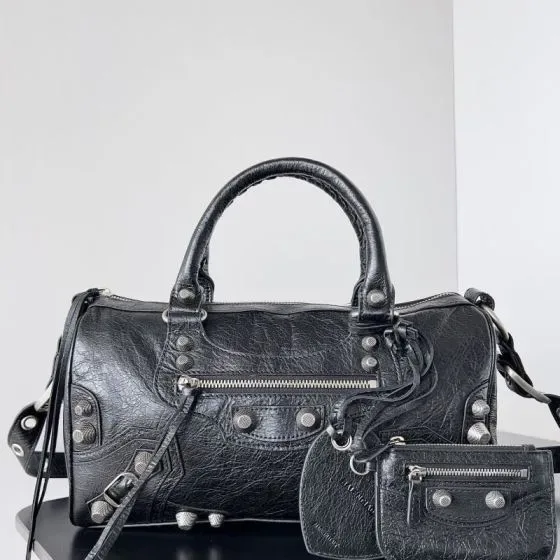Balenciaga Le Cagole Duffle Bag Black Top Handle