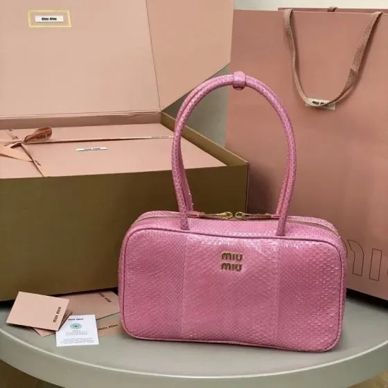 Miu Miu Beau Top Handle Bag Pink Top Handle