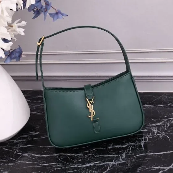 YSL Le 5 7 Shoulder Bag Dark Green Shoulder Bag
