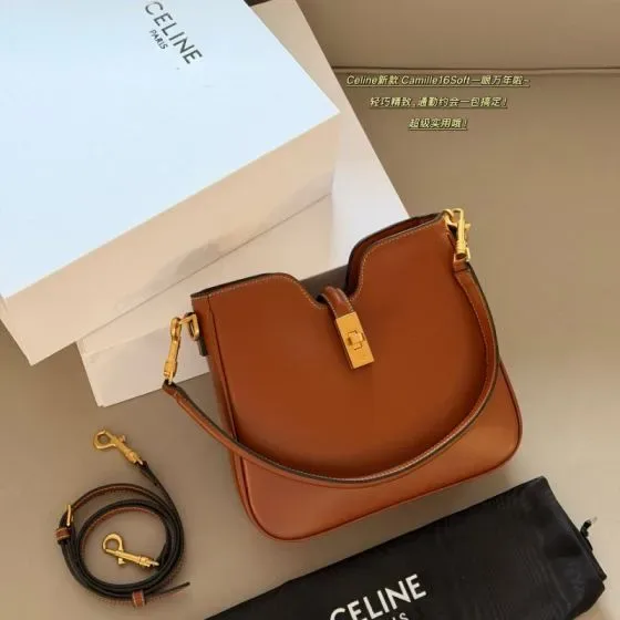 Celine Camille 16 Soft Tan 16cm Shoulder Bag