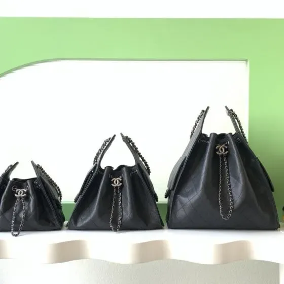 Chanel 25 Bag Black Hobo