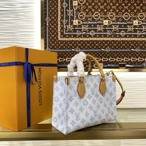 Louis Vuitton Onthego Blanc Sac cabas