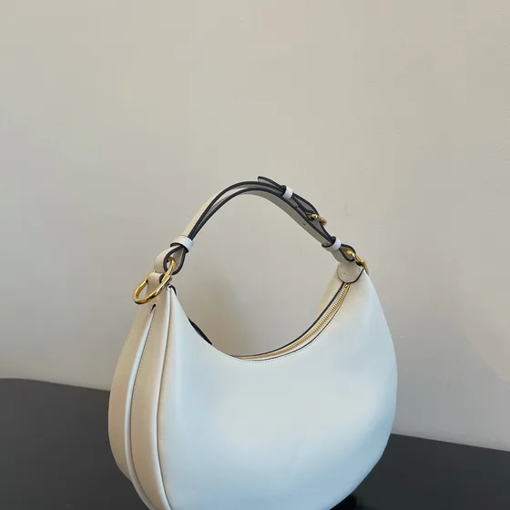 Fendi Fendigraphy Small Hobo Bag White Hobo
