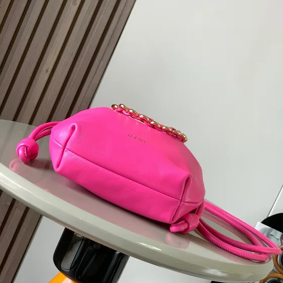 Loewe Bounce Bag Hot Rosa Tophåndtak