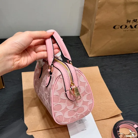Coach Mini Rowan Crossbody Merah muda Top Handle