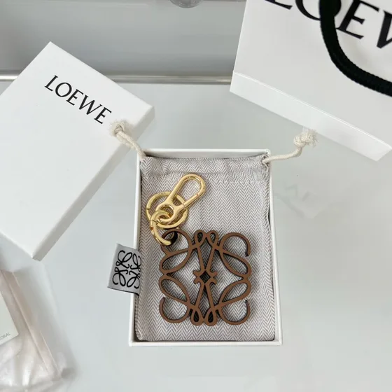 Loewe Anagram Charm Black Pouch