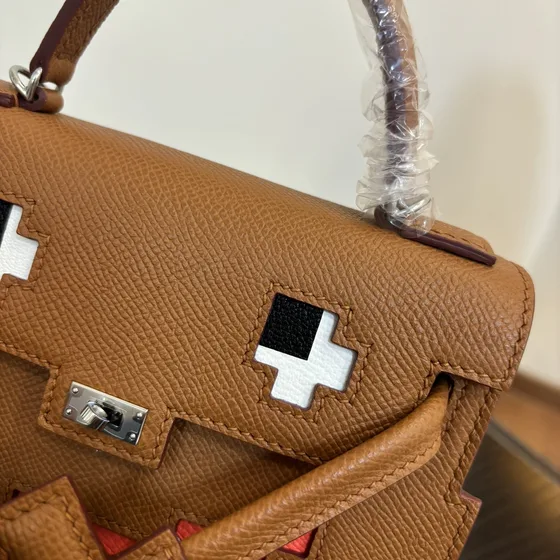 Hermes Kelly Doll Picto Brown Top Handle