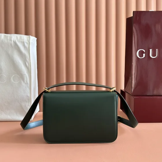 Gucci Gucci Horsebit Soft Shoulder Bag Dark Hijau Shoulder Bag