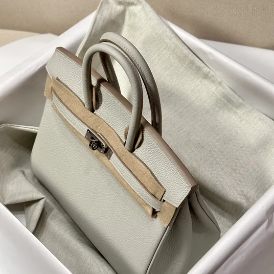 Hermes Birkin 25 Light Gray 25cm Top Handle