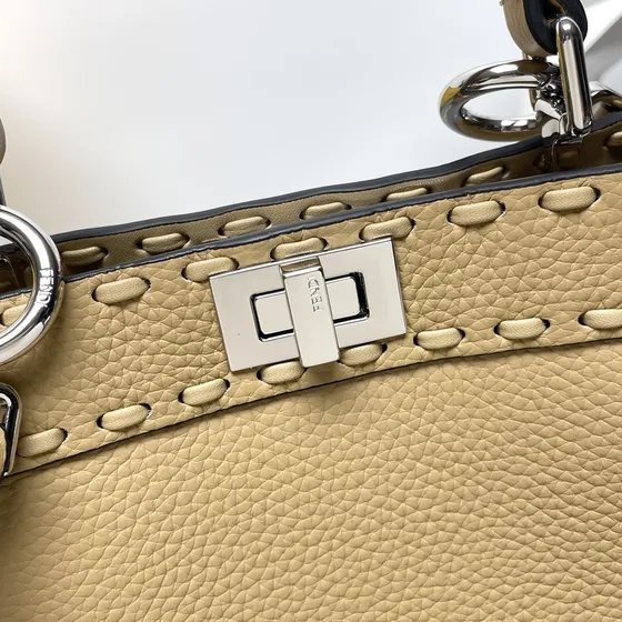 Fendi Peekaboo Iseeu Small Beige Top Handle