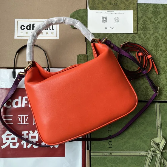 Gucci Gucci Attache Small Schultertasche Orange Schultertasche