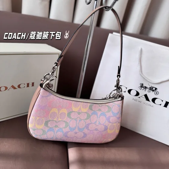Coach Teri Schoudertas Roze Schoudertas
