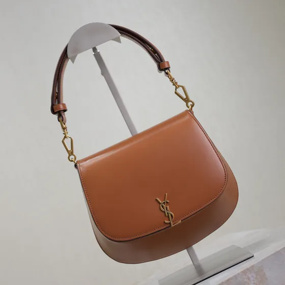 YSL Voltaire Top Handle Brown Top Handle