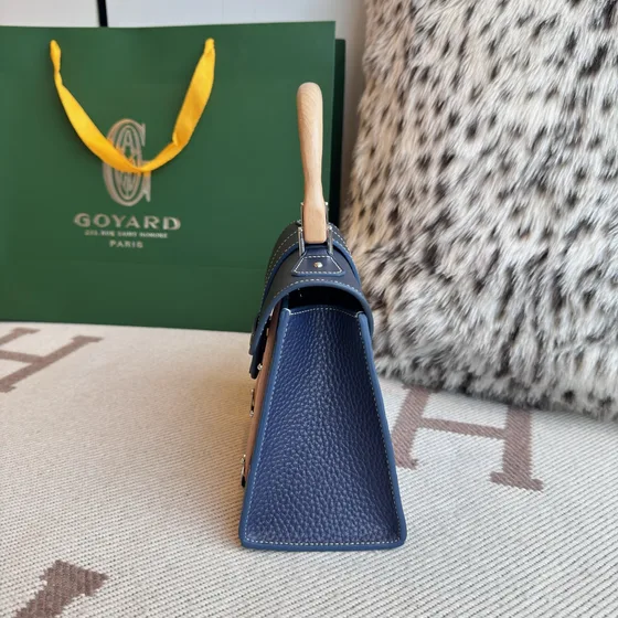 Goyard Saigon Pm Azul-marinho Azul Alça superior