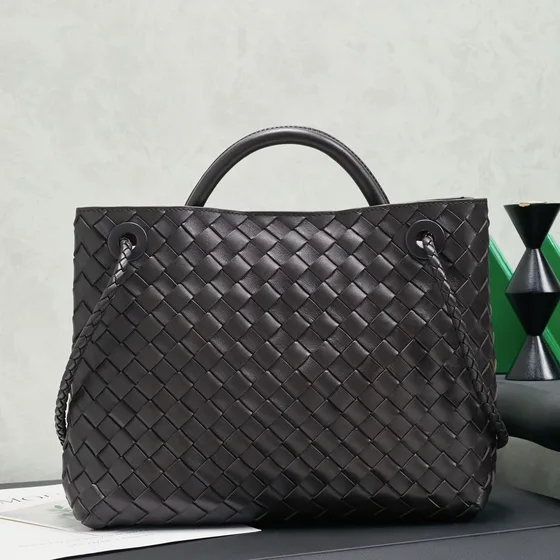 Bottega Veneta Andiamo Bag Dark Grey Top Handle