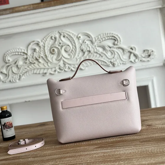 Hermes Kelly 2424 Mini Light Lyserød Tophåndtag