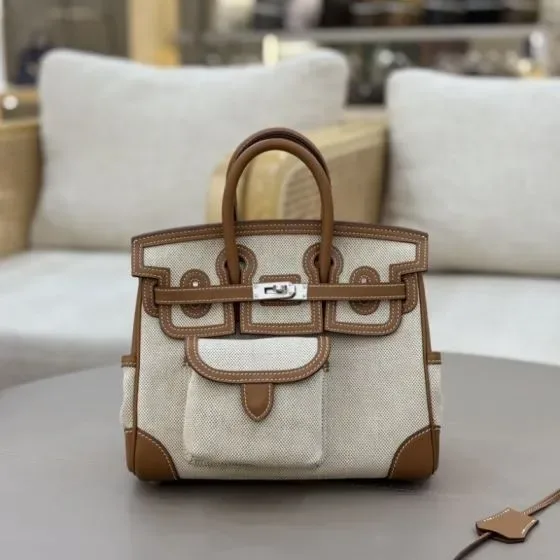 Hermes Birkin 25 Cargo Beige Brown 25cm Top Handle