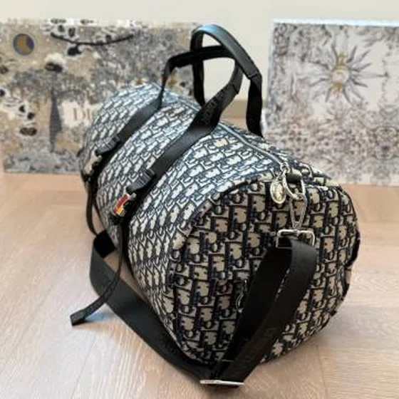 Dior Oblique Weekender Gray travel