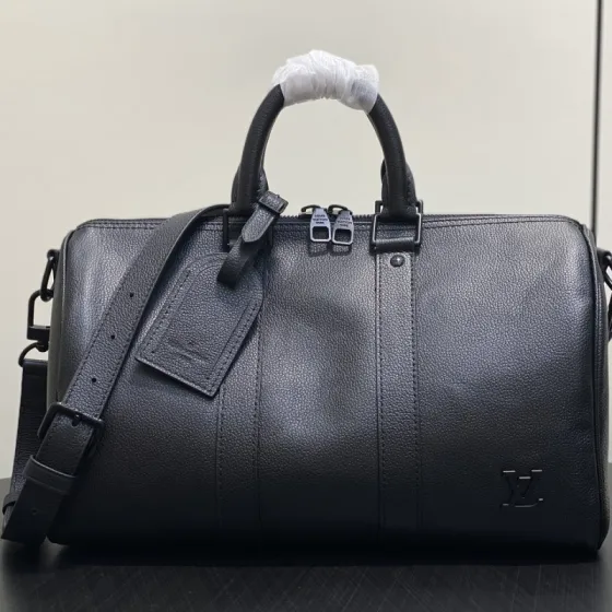 Louis Vuitton Keepall Bandouli re 35 Black 35 travel