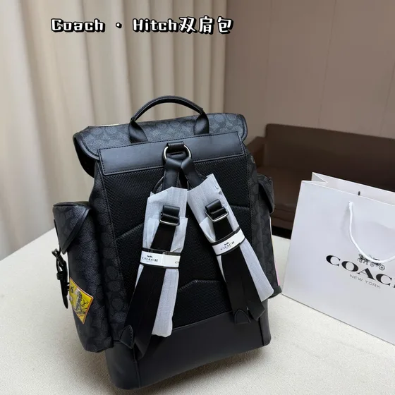 Coach Hitch Black Backpack