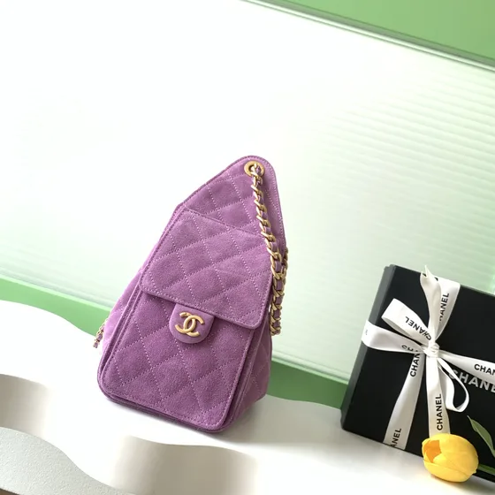 Chanel 25 Bag Purple Hobo