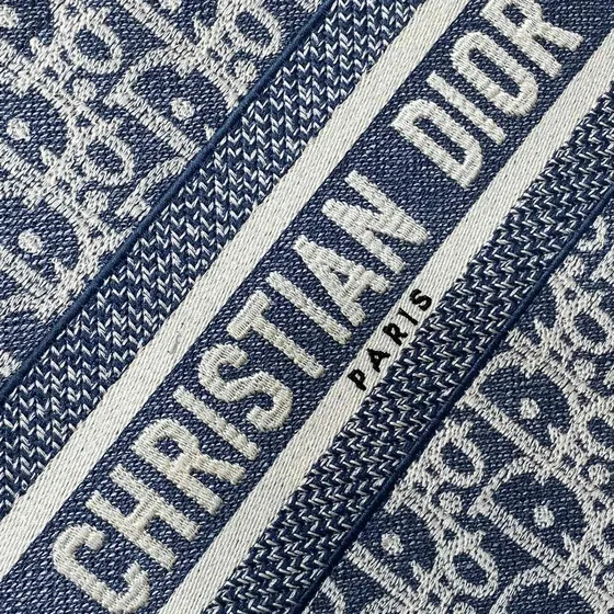 Dior Dior Book Tote Mini (With Strap) Deep Azul Bolso tote