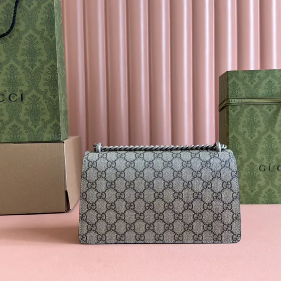 Gucci Dionysus Gg Supreme Small Shoulder Bag Beige Ebony Shoulder Bag