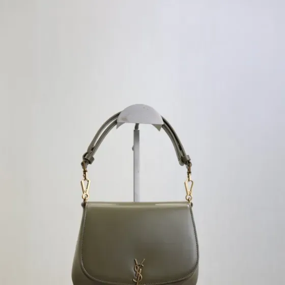 YSL Voltaire Light Sage Green Shoulder Bag