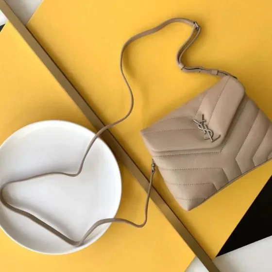 YSL Loulou Toy Beige Crossbody