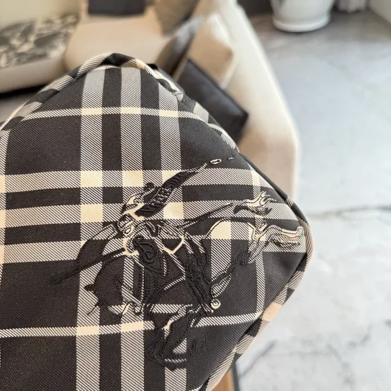 Burberry Vintage Check Borsa a tracolla Beige / Nero Crossbody