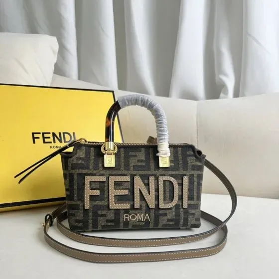 Fendi By The Way Mini Brown Top Handle