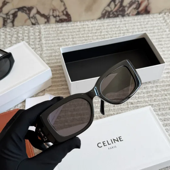 Celine Triomphe Sunglasses Case Caramel Braun Clutch