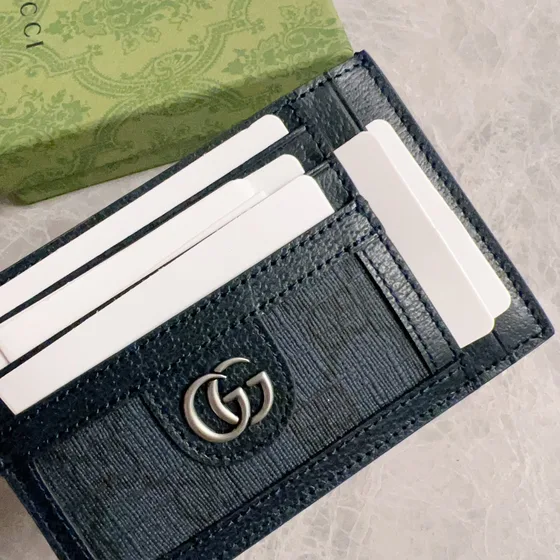Gucci Gg Marmont Card Holder Black Card Holder