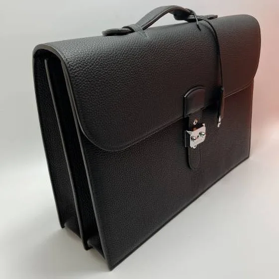 Hermes Briefcase Black 39cm business