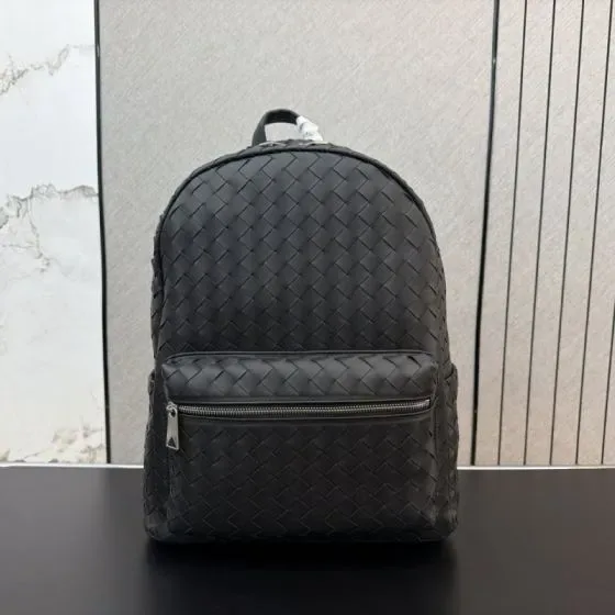 Bottega Veneta Intrecciato Backpack Black Backpack