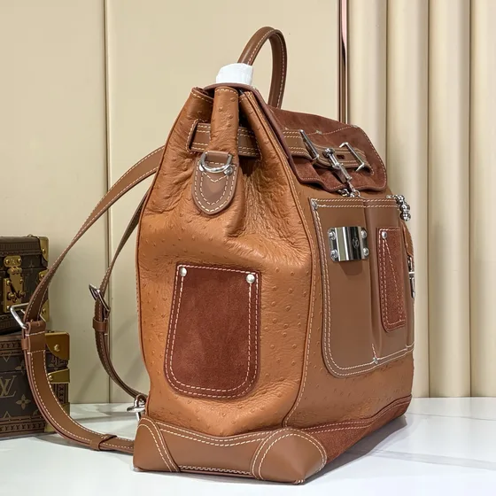 Louis Vuitton Shopper Tote Mm Coklat Top Handle