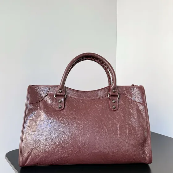 Balenciaga City Bag Burgundy Top Handle