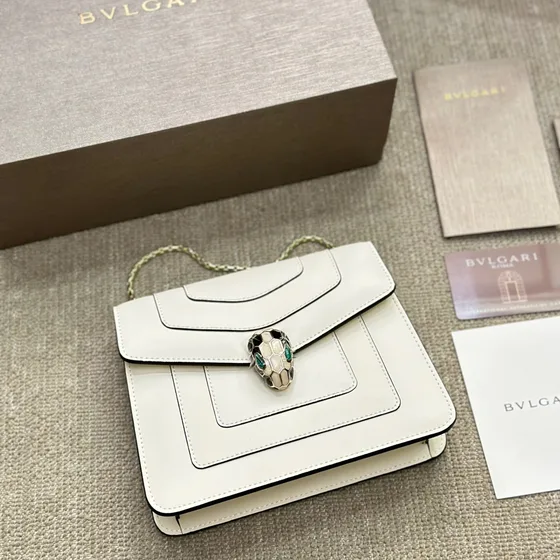 Bvlgari Serpenti Forever Putih Crossbody