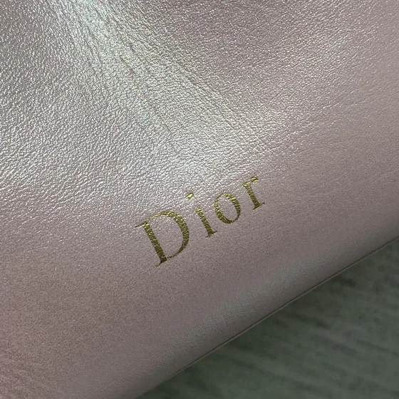 Dior Bow Clutch With Chain Light Rosa Clutch