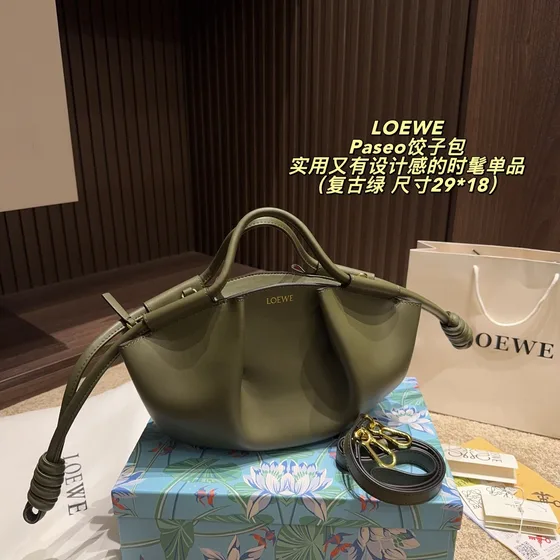 Loewe Paseo أسود 29*18cm Top Handle