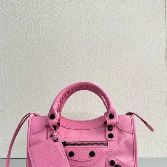 Balenciaga Le Cagole Mini City Bag Pink Top Handle