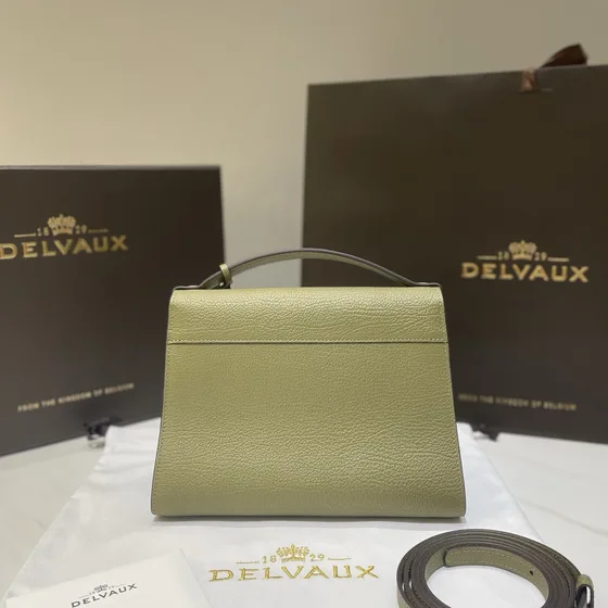 Delvaux Le Brillant Sage Green Top Handle